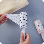 Adhesive pick up printed sheet lint roller sticky lint remover