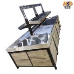 1000mm 800mm 150KG Supermarket Wooden Fruit And Vegetable Display Stand