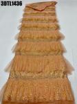 50/52" width 3d lace fabric bridal lace textile for wedding dress handmade 3d