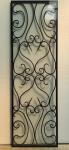 2.54CM Wrought Iron And Glass Front Entry Doors Inserts 10X10MM Steel Dust Proof