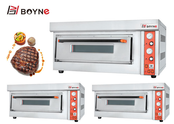 Gas Pizza Oven With Fast Heating Temperature Controlled Apply To Commerical Kitchen