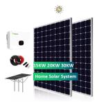 Cheap Price 10kva 10kw 12kw 15kw 20kw Off Grid Solar Panel Kits For Home