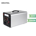 Outdoor Camping Portable Power Station 2000W 1200W 1500W Solar Battery Generator