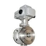 IP67 Stainless Steel Flange Connection Electric Acid Resistant Ball Valve