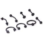 16G Titanium Anodized Stainless Steel Body Jewelry Helix Piercing Ear Eyebrow