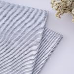 Sweat Absorption Jersey Striped Material Fabric 100% Pure Cotton Single Face