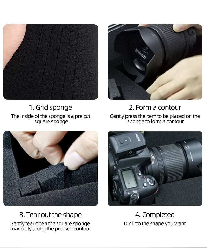 Rugged Plastic Tool Case with IP67 Waterproof Protector Box 6200 Series and OEM Support Inner Size 370*170*170 25 135