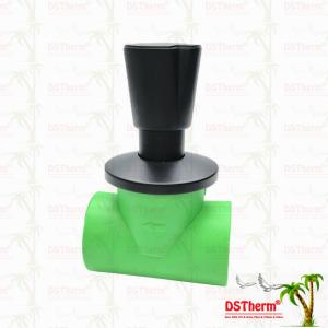 China Ppr Black Plated Stop Valve Brass Valve Core Electrophoretic Black Coating Customized Size factory