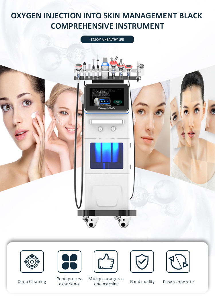 Deep Cleaning Hydra Beauty Machine 10 In 1 Microdermabrasion Skin Care