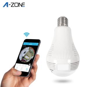 China LED Light Bulb Wifi 360 Panoramic Vr Camera Hidden Camera P2P Family Indoor factory
