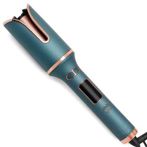 China LCD Display Automatic Hair Curler FCC PTC Heating Ceramic Curling Iron factory