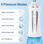 Teeth Cleaning Electric Dental Water Flosser with 30-Day Battery Life and 300ml