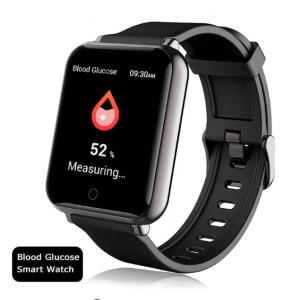 China Digital Non Invasive Blood Sugar Glucose Meter Monitor Wrist Smartwatch factory