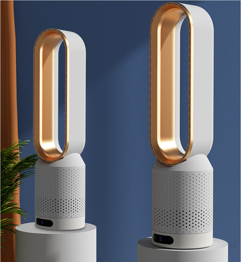 Air Cooling Fan Low-noise Leafless Purification 2 in 1 Bladeless Fan for Commercial