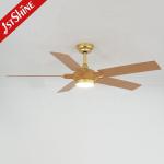 1stshine LED Ceiling Fan with Remote Wood Grain Finish 5 Blades Logo 1stshine