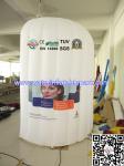 White Inflatable Office Tent / Air Wall For Advertising , Custom Printed