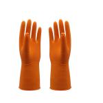 Anti Oil Waterproof Flock Lined Rubber Gloves For Washing Dishes European