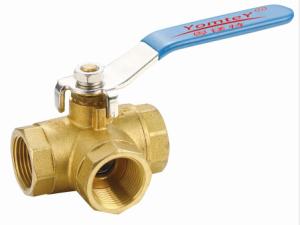 China YomteY Brass Three-Way Ball Valve(LType) factory