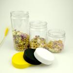 Wide Mouth 450ml Plastic Food Storage Jars For Tea Coffee