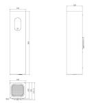 Indoor air quality device IAQ Cube UVC LED and photocatalysis filter HEPA filter