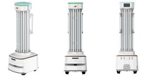 China Hospital Autonomous Uvc Mobile Robot Automatic Uv Disinfection Robot Project factory