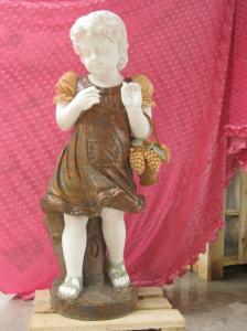 China Multi-colour baby marble sculpture factory