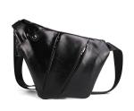 None Pattern Type Genuine Leather Minibook Crazy Horse Leather Messenger Bag for
