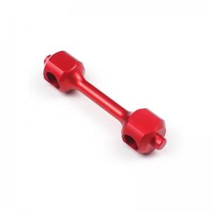 China Mechanical Red Anodized Aluminum Cnc Milling Parts Automatic Lathe factory