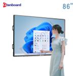 Qtenboard 2026 Hot Sale 86 Inch Smart Portable Electronic 75 Inch Interactive