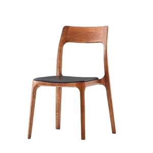 China Nordic Stackable Wood Dining Chair for Hotel Restaurant General Home Furniture Mail Packing N factory