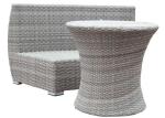 Round Shape Curved Rattan Garden Outdoor Sofa Set