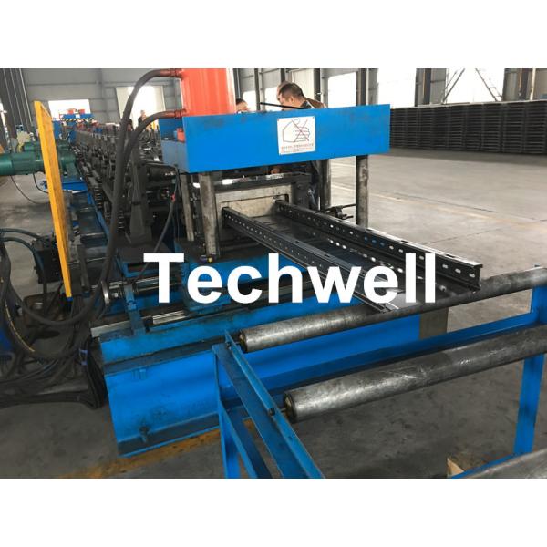 GCr Quench Treatment Roller Cable Tray Roll Forming Machine With Punching Press