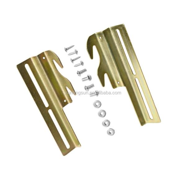 Silver Furniture Hardware Fittings Bed Sofa Couch Brackets Rail Hooks Bed Bracket Hinges