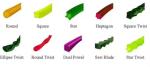 Square 2.4MM 0.094'' 1LB Nylon Trimmer Line Hank Bulk Pack for Grass Cutter