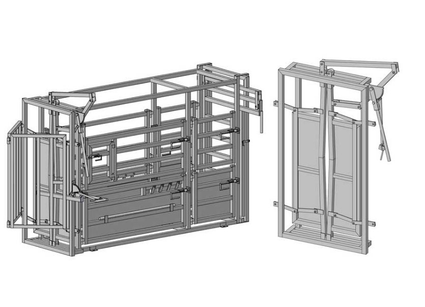 Cattle Crush / Hot Dipped Galvanized