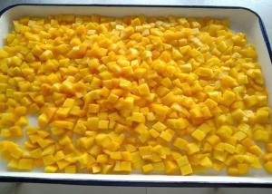 China BRC 100% Natural Fresh Canned/ Tinned Fruits Yellow Peach Dices factory
