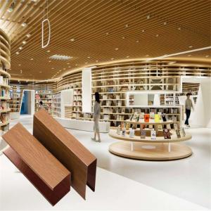 China Fireproof U Shaped Suspended Aluminum Baffle Ceiling Tiles For Shopping Mall factory