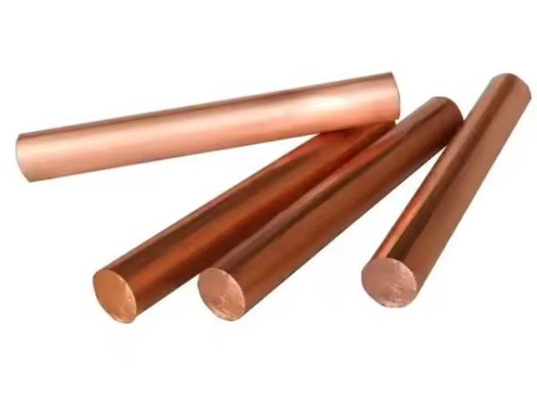 Large Diameter 99.9% Solid Red Copper Rods Strong And Durable Builds Round Rod