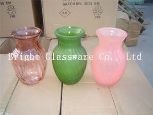 China Custom beautiful design glass vase for wholesale factory