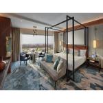 Star Luxury Hotel Furniture Upholstery Wooden Hotel Bedroom Bed ODM OEM