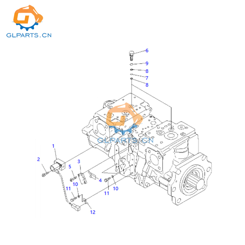 708-2G-00060 D475A D475A-5 Digger Hydraulic Pump Assembly For Komatsu Parts