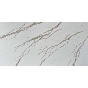 China Glittering Gold Sand Calacatta Quartz Abrasion Resistance 140-175 Island 2cm/3cm factory