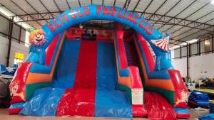 China 1000D Plato Commercial Inflatable Water Slides Digital Printing factory
