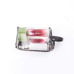Water Resistant Zipper Transparent Mens Shaving Bag For Travel