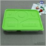 5-Coms Disposable Food Containers With Lids-Microwave, Freezer & Dishwasher Safe