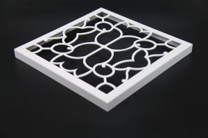 China High Strength Sculpted Aluminum Veneer Matte White Perforated Aluminum Panels For Decoration factory