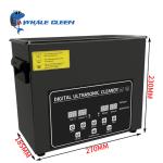 Stainless Steel 120W 3.2L Pistol Ultrasonic Cleaner for Semiwave Degas
