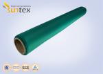 Green High Temp Fiberglass Fire Curtain Fabric Cloth For Building Fire Control
