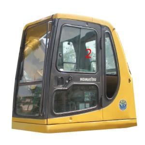 China 5mm Excavator Windscreen Replacement Left Side Straight Position NO.2 factory