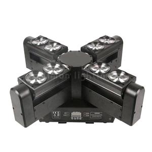 China 8 Eyes 10W RGBW Unlimited Rotating LED Spider Beam Moving Head Light factory